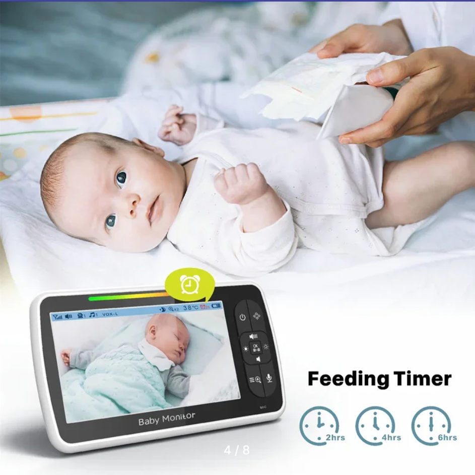 Baby Monitor with Remote Pan-Tilt-Zoom Camera and Audio