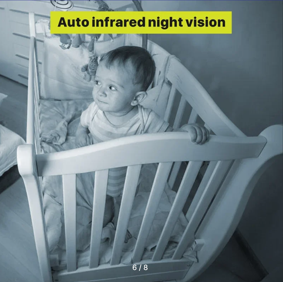 Baby Monitor with Remote Pan-Tilt-Zoom Camera and Audio