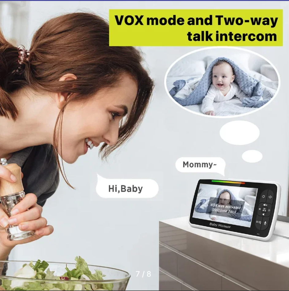 Baby Monitor with Remote Pan-Tilt-Zoom Camera and Audio